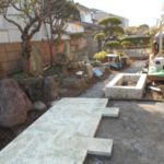 施工中（10）石貼り