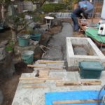 施工中（14）舟波石アプローチ