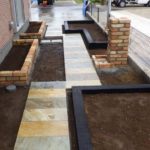 施工後(7)　石英石の色合いが表情豊かです