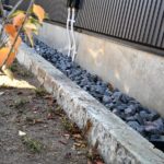 施工後(9)雨落ち 大谷石