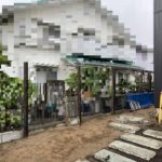 施工中(15)御簾垣施工