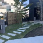 施工後(4)大谷石アプローチ