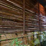 施工後　和室前　簾(すだれ)