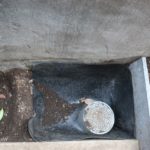 施工中　黒竹ゾーン防根処理