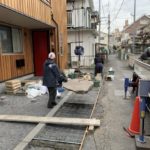 施工中（6）石貼り