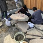 施工中（9）石貼り