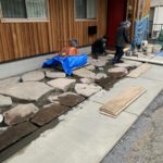 施工中（10）石貼り