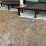 施工前（2）地割りをしてスタート