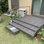 施工中（10）階段石設置