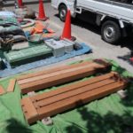 施工中（４）ベンチ座台