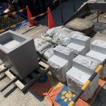 施工中（1） 事前に準備していた厳選した材料