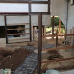 施工中（9）大徳寺垣 組み