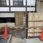 施工中（10）大徳寺垣 組み