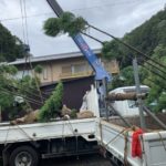 施工中（13）北山台杉　積み込みのため京都へ