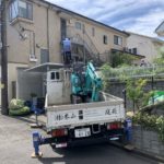 施工中（1）重機 搬入